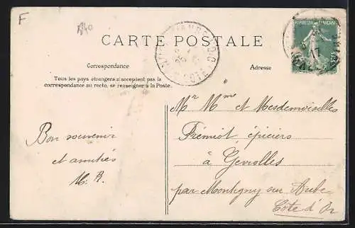 AK Vimpelles, Traversée du gué avec troupeau de vaches