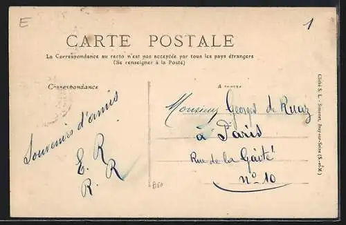 AK Montigny-Lencoup, Souvenir d`une promenade au Cèdre