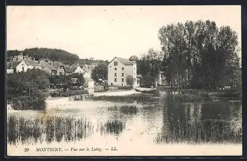 AK Montigny, Vue sur le Loing