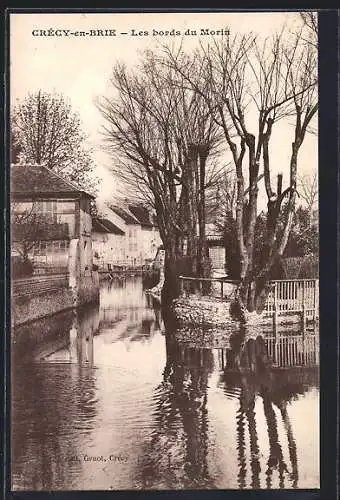 AK Crécy-en-Brie, Les bords du Morin