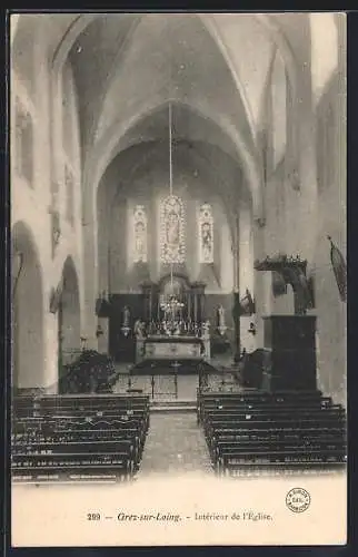 AK Grez-sur-Loing, Intérieur de l`église