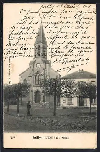 AK Juilly, L`Église et la Mairie