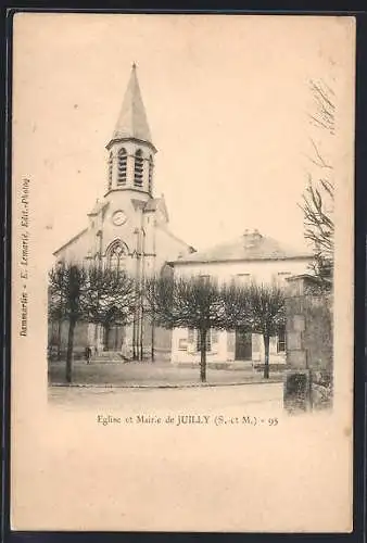 AK Juilly, Église et Mairie de Juilly