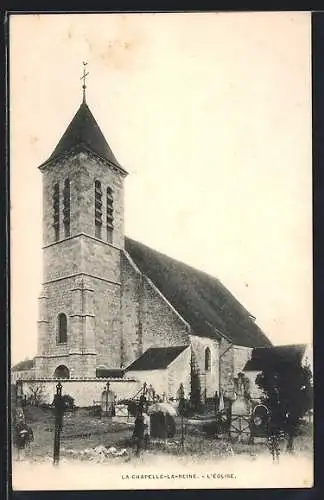 AK La Chapelle-la-Reine, L`église