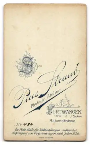 Fotografie Pius Straub, Furtwangen, Rabenstrasse, Portrait eines eleganten Herren