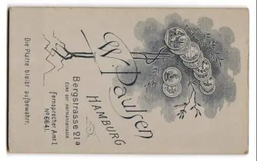 Fotografie W. Paulsen, Hamburg, Bergstrasse 21a, Porträt dreier Frauen