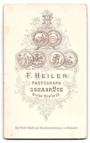 Fotografie F. Heiler, Osnabrück, Grosse Strasse 28, Paarporträt