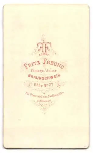 Fotografie Fritz Freund, Braunschweig, Höhe Nr. 27, Porträt einer Frau