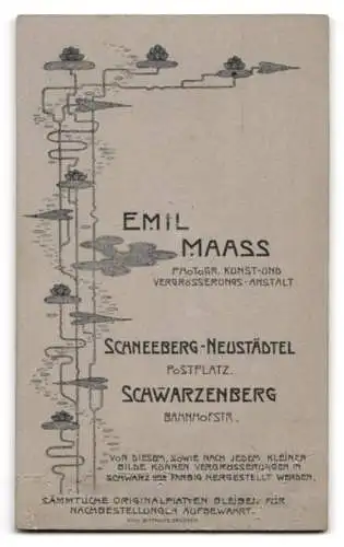 Fotografie Emil Maass, Schneeberg, Junge Frau mit Buch