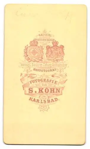 Fotografie S. Kohn, Carlsbad, Porträt eines kleinen Jungen