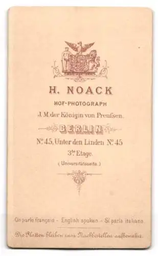 Fotografie H. Noack, Berlin, Unter den Linden 45, Porträt eines Paares