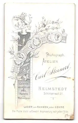 Fotografie Carl Steinert, Helmstedt, Schützenwall 31, Porträt eines jungen Mannes