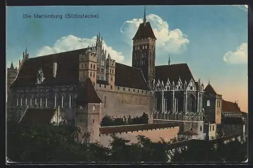 AK Marienburg, Südostecke des Schlosses