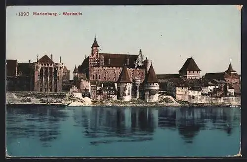 AK Marienburg, Ansicht von Westen