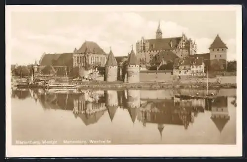 AK Marienburg, Ansicht von Westen