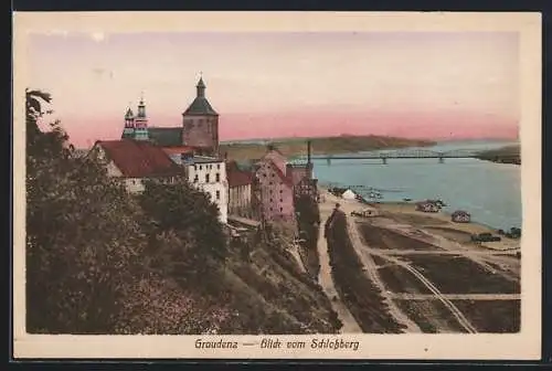 AK Graudenz, Blick vom Schlossberg