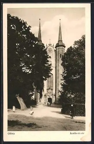 AK Oliva, Blick auf die Kathedrale