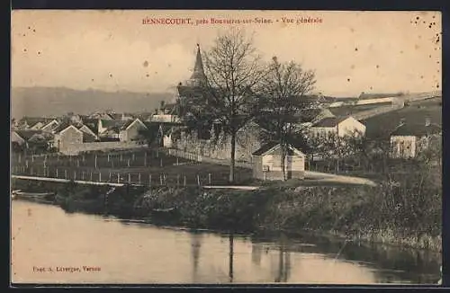 AK Bennecourt, Vue générale près de Bonnières-sur-Seine