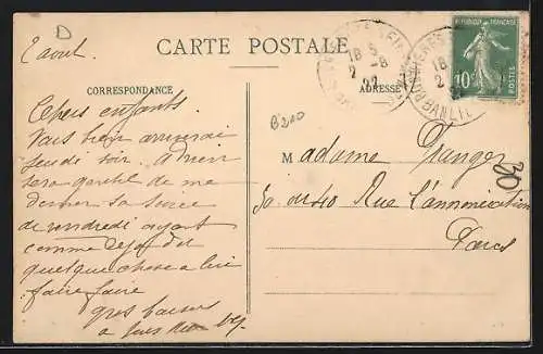 AK Bennecourt, Vue générale près de Bonnières-sur-Seine