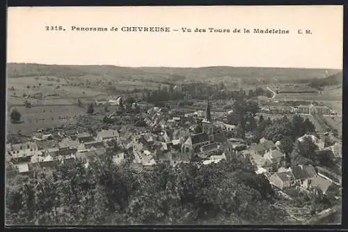 AK Chevreuse, Panorama vu des Tours de la Madeleine