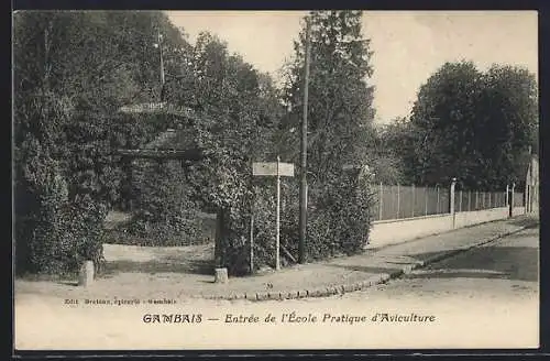 AK Gambais, Entrée de l`École Pratique d`Aviculture