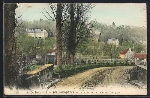 AK Jouy-en-Josas, Le pont et le château de Jouy