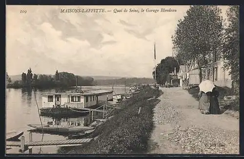 AK Maisons-Laffitte, Quai de Seine, le Garage Blondeau