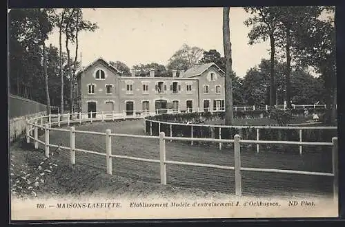 AK Maisons-Laffitte, Établissement Modèle d`entraînement J. d`Ochhuyzen