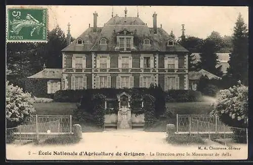 AK Grignon, École Nationale d`Agriculture de Grignon, La Direction avec le Monument de Bella