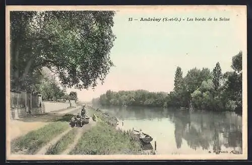 AK Andrésy, Les bords de la Seine