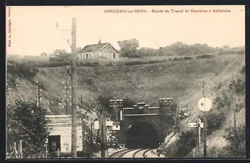 AK Bonnières-sur-Seine, Entrée du Tunnel de Bonnieres à Rolleboise