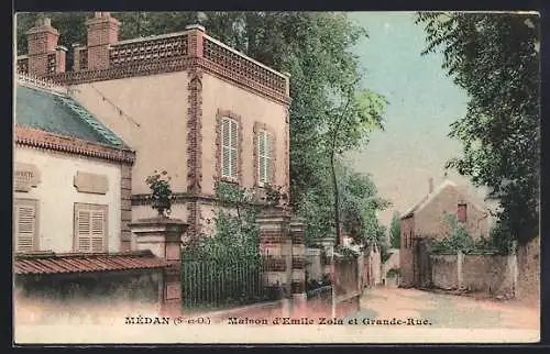 AK Médan, Maison d`Émile Zola et Grande-Rue