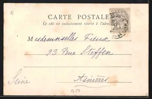 AK Maisons-Laffitte, Le Pont et bateau amarré sur la Seine