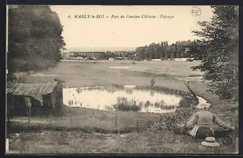 AK Marly-le-Roi, Parc de l`ancien Château, Paysage