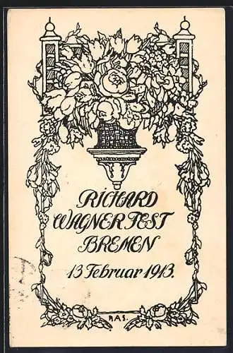 AK Bremen, Richard Wagner Fest 1913