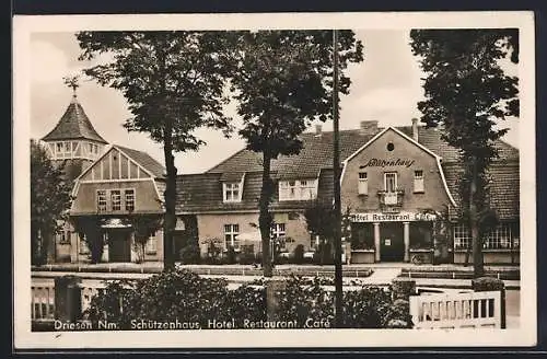 AK Driesen /Nm., Hotel Schützenhaus und Parkanlagen