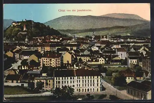 AK Graz, Ortsansicht von der Josefskirche