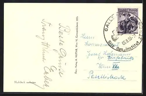 AK Gallspach /O.-Oe., Institut Zeileis-Grosse Wartehalle