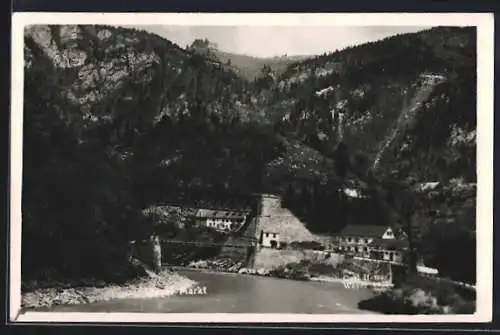 AK Weyer, Partie an der Eisenbahnbrücke