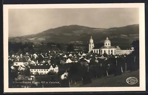 AK Pöllau /Ostdtmk., Ortsansicht aus der Vogelschau