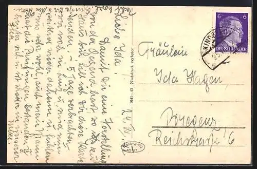 AK Kindberg i. Mürztale, Ortsansicht von einen Berg aus