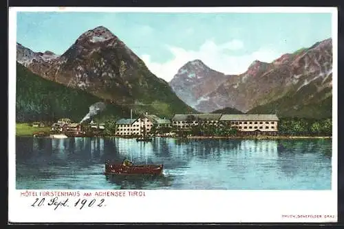 AK Achensee /Tirol, Hotel Fürstenhaus