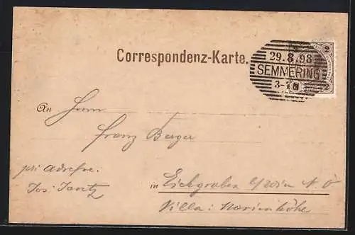 AK Semmering, Kirche auf dem Semmering