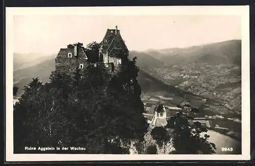 AK Aggstein, Ruine Aggstein in der Wachau