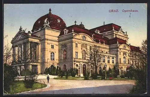 AK Graz, Blick zum Opernhaus