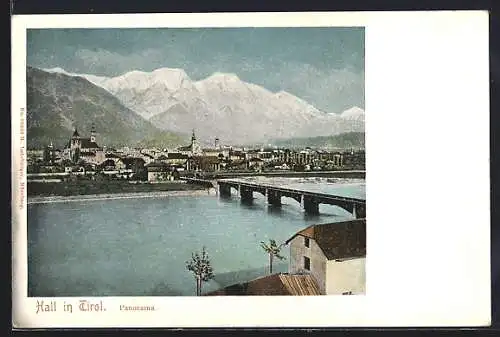 AK Hall in Tirol, Panorama über den Fluss