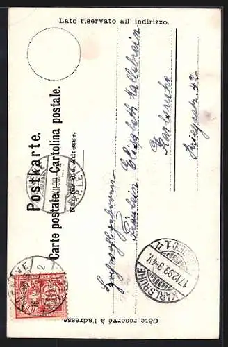 AK Genève, Panorama et le Mont-Blanc