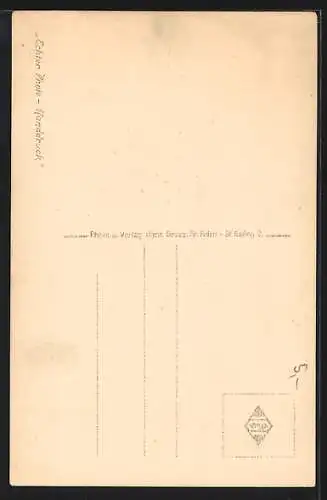 AK Schwellbrunn /App, Strassenpartie mit Kirche