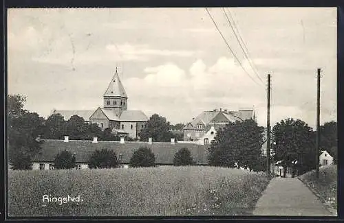 AK Ringsted, Ortsansicht mit Kirche