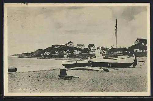 AK Tisvildeleje, Ortsansicht vom Strand aus